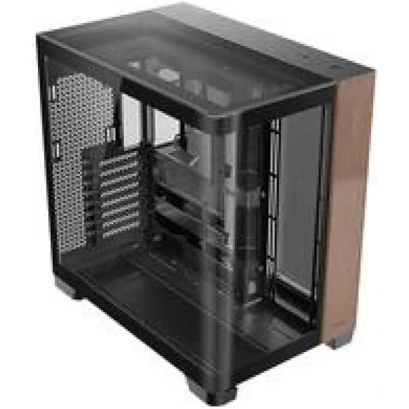 Antec Constellation C8 Curve Wood E-ATX vidutinės talpos korpusas su stiklo plokštėmis (juodas)
