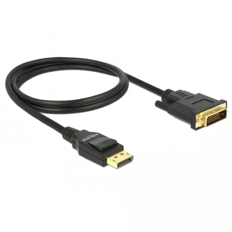 Vaizdo kabelio adapteris DeLOCK 85312 1m DisplayPort į DVI-D juodas