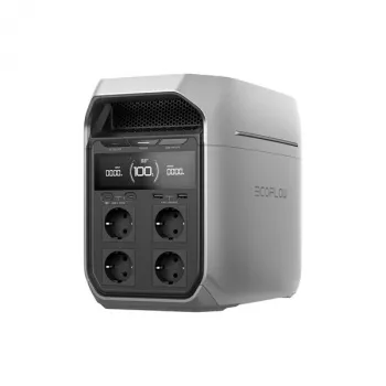Nešiojama elektrinė EcoFlow DELTA 3 Plus — LiFePO4 1024 Wh, 1800 W, 4 AC lizdai, 12,5 kg
