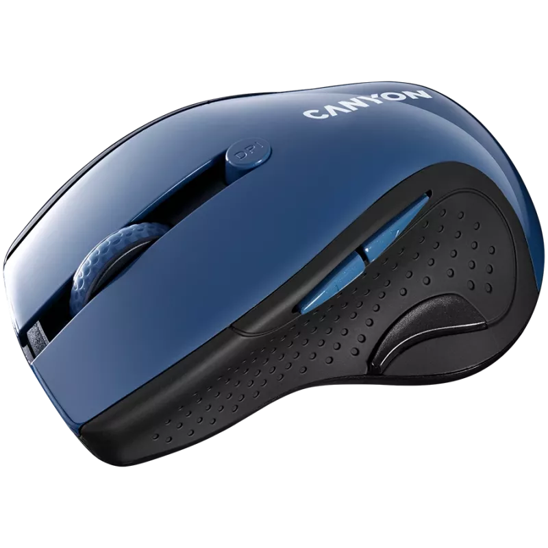 CANYON pelė MW-01 BlueLED belaidė mėlyna pilka