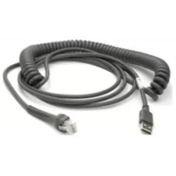 Zebra CBA-U29-C15ZBR USB laidas USB 2.0 4.57 m USB A juodas