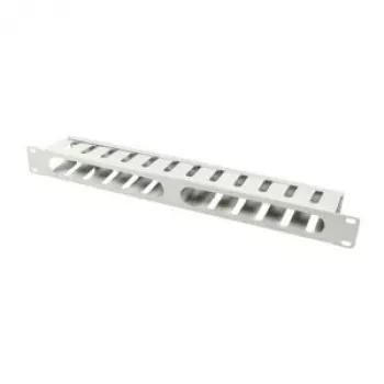 „LogiLink“ – kabelių laikiklis – šviesiai pilka, RAL 7035 – 1U – 48,3 cm (19 inch)