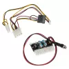 Akasa AK-PE080-03 maitinimo adapteris Vidaus 80 W Juoda, Mėlyna, Raudona, Balta, Geltona