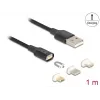 USB laidas DeLOCK 88165 1 m USB A Juodas