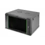 Prie sienos montuojamas stovas Digitus DN-19 07U-6/6-EC-SW