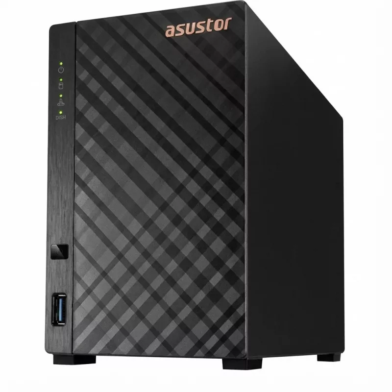 Asustor AS1202T NAS/duomenų saugojimo serveris Tower Realtek 1 GB DDR4 0 TB ADM juoda