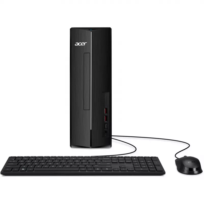 Stalinis kompiuteris Acer Aspire XC-1860 — Intel Core Ultra 5 225, 16 GB DDR5, 1 TB SSD, Windows 11 Home, juodos spalvos