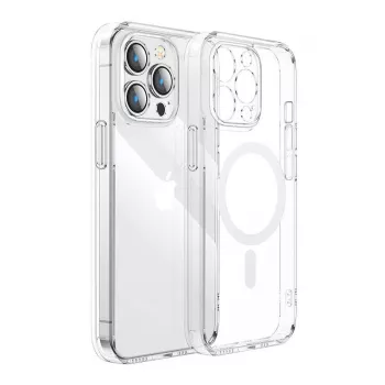Permatomas magnetinis dėklas Joyroom JR-14D5, skirtas iPhone 14 — skaidrus apsauginis apvalkalas su magnetiniu uždarymu
