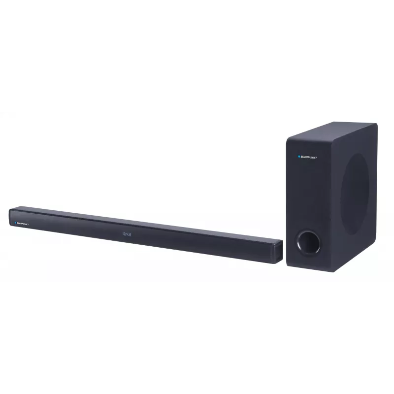 Subwoofer BLAUPUNKT LS100SUB — kompaktiškas automobilinis / nešiojamas žemų dažnių garsiakalbis, modelis LS100SUB
