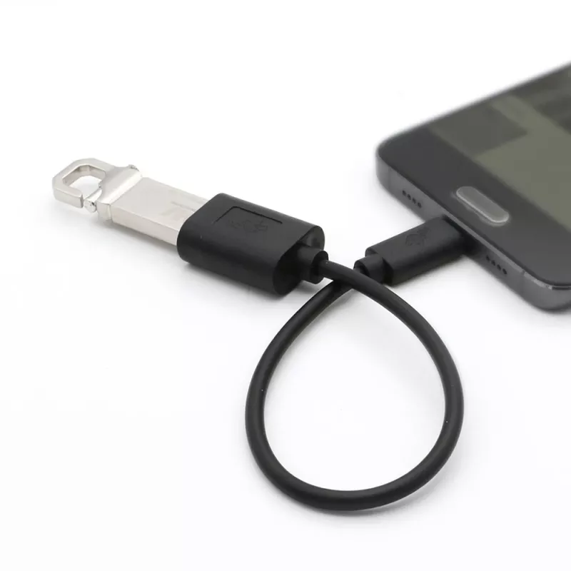 TB kabelis OTG USB AF – USB C 15 cm juodas (AKTBXKU4PAC015B)