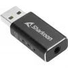 Vidinė USB Type-A į 3,5 mm DAC adapteris Sharkoon DAC Pro S — 2 V išvestis, juoda, kompaktiškas (42×17,3×9,7 mm)