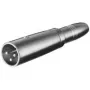 Wentronic Goobay XLR adapteris - XLR kištukas (3 kontaktų) > 6,35 mm lizdas (2 kontaktų, mono) (27454)