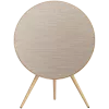 Beosound A9 5th Gen garsiakalbis aukso tono (nugara smėlio spalvos/dangtis auksinis/kojytės baltas ąžuolas)