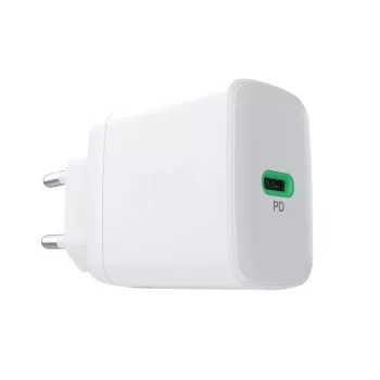 Maitinimo adapteris Green Cell PowerSource Solo30 30 W baltas — USB-C įkroviklis, 30 W išvestis
