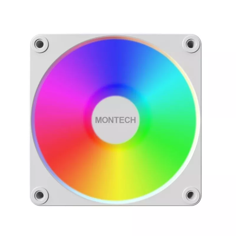 Montech GF120 V2 ARGB kompiuterio korpuso ventiliatoriaus modulis 12 cm baltas 1 vnt.