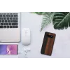 man and wood išmaniojo telefono dėklas Samsung Galaxy S10 – juodmedžio juodas, apsauginė medinė nugarėlė ir buferis