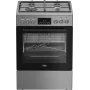BEKO Viryklė | FBMA61330GXDT | Kaitlentės tipas Dujinė | Orkaitės tipas Elektrinė | Nerūdijantis plienas | Plotis 60 cm | Kepinimas ant grotelių | LED | Gylis 60 cm | 72 l