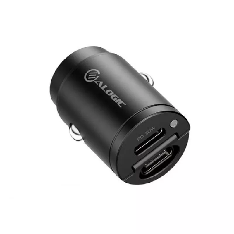 Automobilinis kroviklis ALOGIC Rapid Power 30W Mini 2xUSB-C greitas įkrovimas