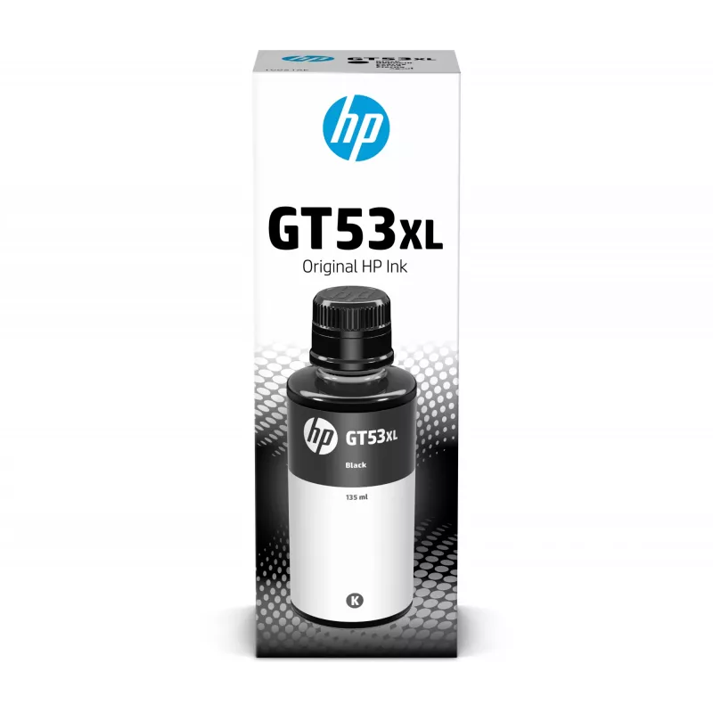 HP GT53XL 135 ml Originalius juodas rašalo buteliukas, juodas, Malaizija, 15 - 35 °C, 15 - 35 °C, 20 - 80%, 1 vnt.