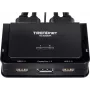 Trendnet TK-220DPI klaviatūros / vaizdo / pelės (KVM) jungiklis, juodas (TK-220DPi)
