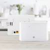 Belaidis stalinis maršrutizatorius HUAWEI B311-221 Vienos juostos 2,4 GHz Wi‑Fi 4 (802.11n), Gigabit Ethernet, 4G LTE, SIM lizdas, RJ-11, 12V 1A, baltas
