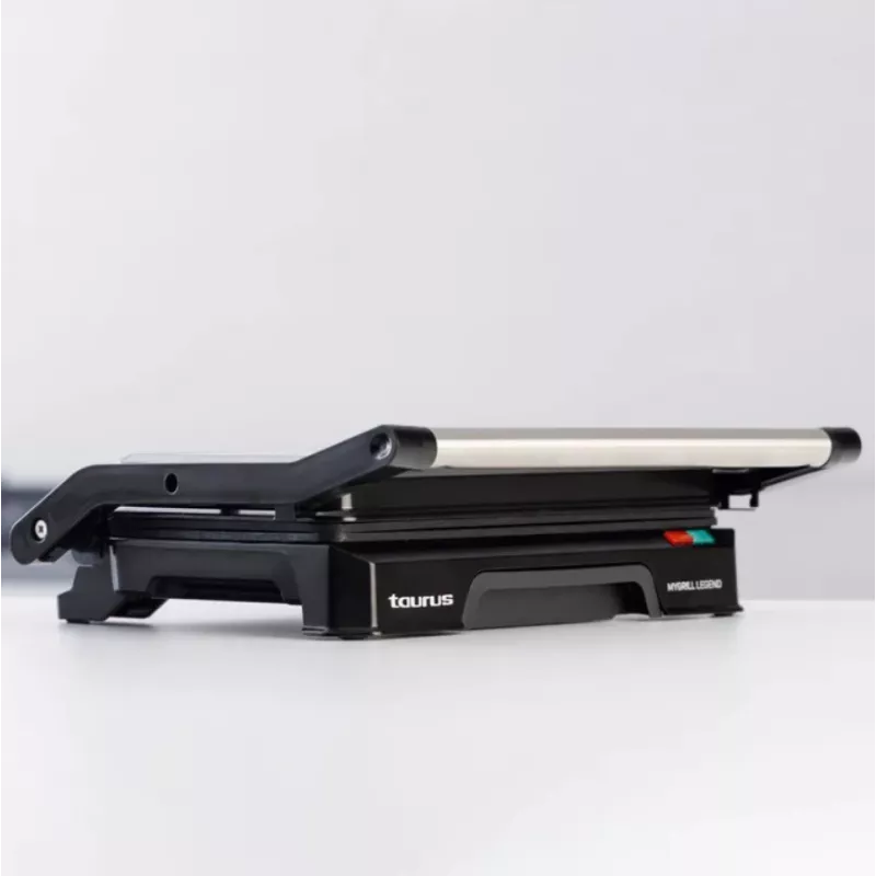Kontaktinė kepsninė Taurus MYGRILL LEGEND 1000W, nerūdijantis plienas/juoda, kepimo paviršius 230×145 mm