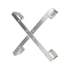 Kabelių laikiklis Extralink keturių atramų aliuminio rėmas S500 — 500 x 500 x 70 mm, stalo/sienos, aliuminis