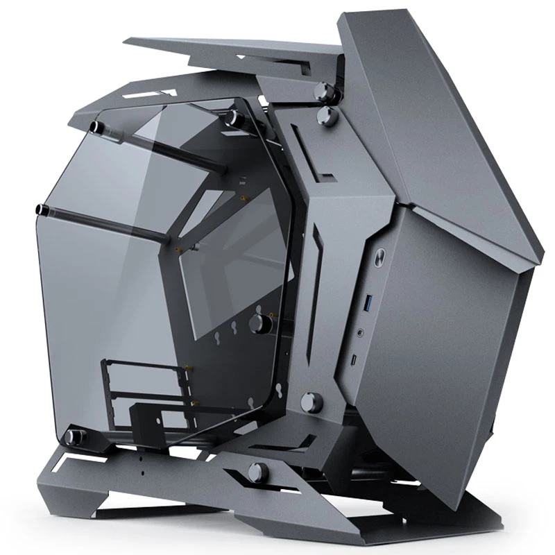 Jonsbo MOD3 Mini Micro-ATX bokšto vitrina, grūdintas stiklas - pilka - bokštas