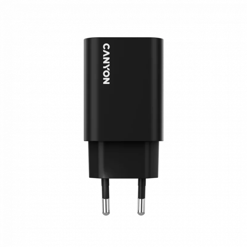 Sieninis įkroviklis CANYON OnCharge 30CL 30 W PD 1 prievadas ES kištukas juodas