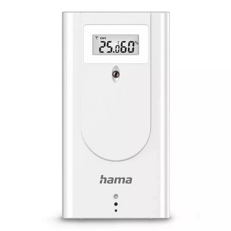 Hama 00222228 skaitmeninė orų stotis balta Baterija