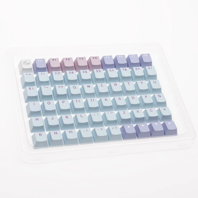 Keycap rinkinys Ducky Macaron PBT Doubleshot 133 klavišams mechaninėms klaviatūroms, Ducky DCA132-USMACOEPD1