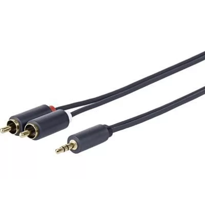Vivolink PROMJRCA5 garso kabelis 5 m 3,5 mm 2 x RCA juodas