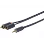 Vivolink PROMJRCA5 garso kabelis 5 m 3,5 mm 2 x RCA juodas