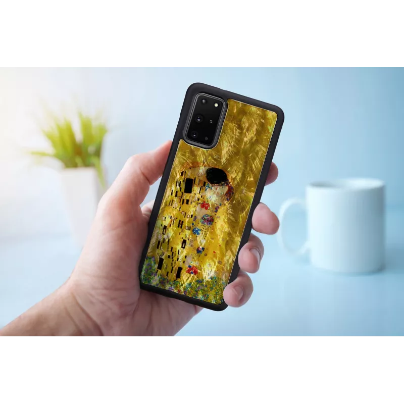 Apsauginis telefono dėklas iKins, skirtas Samsung Galaxy S20+ — juodas