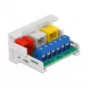 RCA modulis DeLOCK Easy 45 3 x RCA moteriška jungtis 22,5 x 45 mm