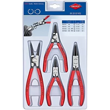 Knipex 00 20 03 V02 žiedinių žiedų replių rinkinys