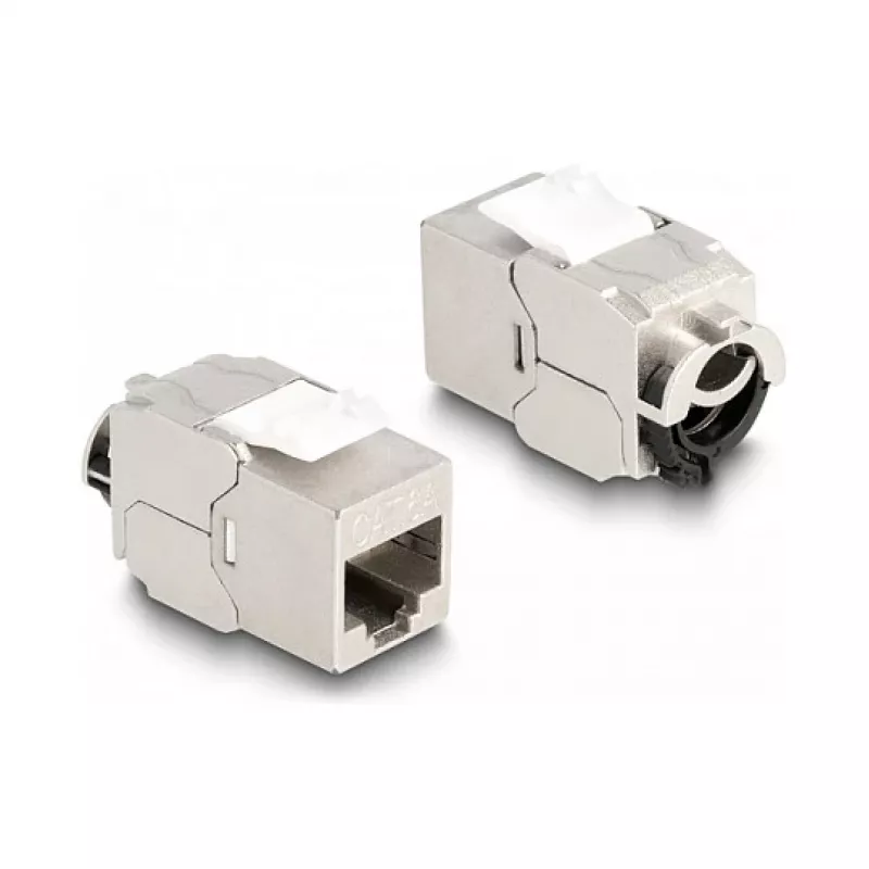 DeLOCK Keystone modulis RJ45 lizdas į LSA Cat.6A STP su fiksavimo spaustuku