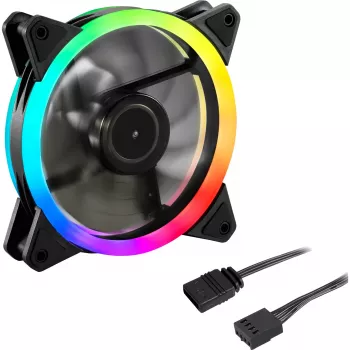 SHARKOON Shark Blades PWM ARGB 120mm korpuso ventiliatorius - juodas