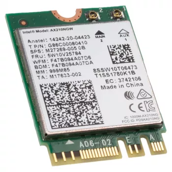 Vidinis WLAN Intel Wi-Fi 6E AX210