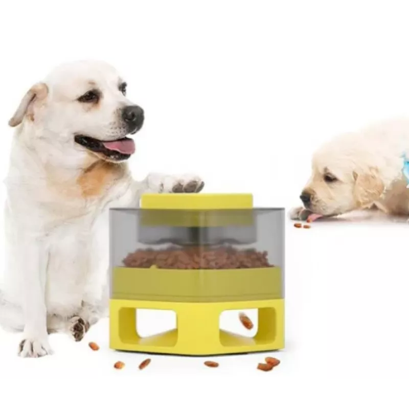 Doggy Village MT7130Y automatinis šėrimo indas gyvūnams geltonas