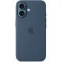 Silikoninis dėklas Apple iPhone 16 MagSafe Denim dangtelis mėlynas 6,1 colio