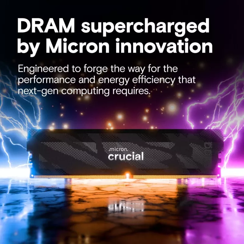 DDR5 RAM modulis CRUCIAL Pro OC 16GB (1×16GB) 6400 MT/s CL32