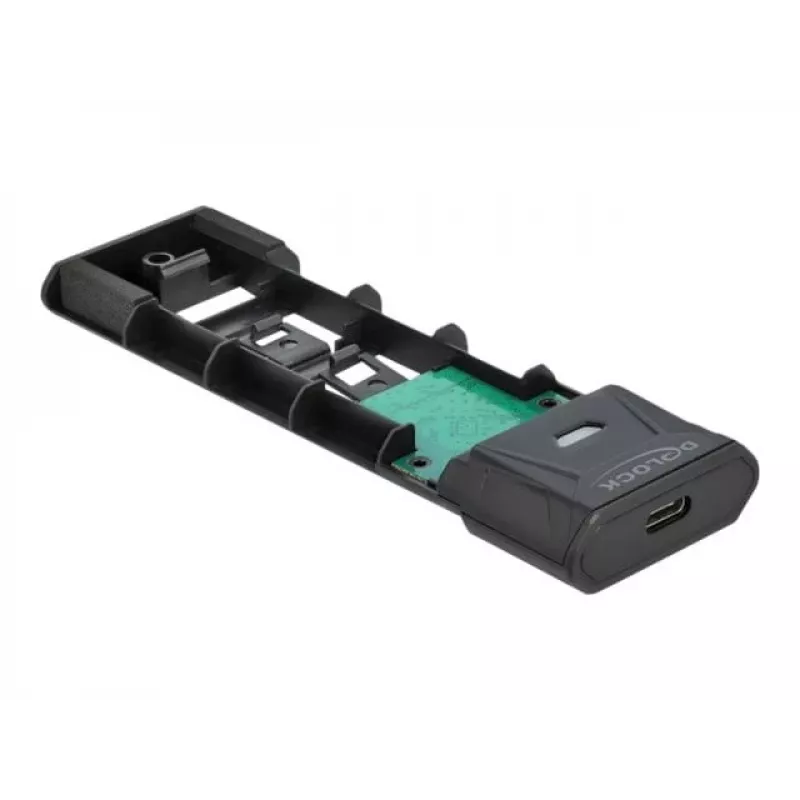 SSD korpusas DeLOCK 42638 saugojimo įrenginio korpusas juodas pilkas M.2