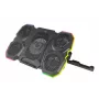 Nešiojamojo kompiuterio aušinimo padėklas ESPERANZA EGC107 — 3 ventiliatoriai 1200–2600 RPM, 390×255×38 mm, USB PD, RGB, 5 aukščio pozicijos, juodas