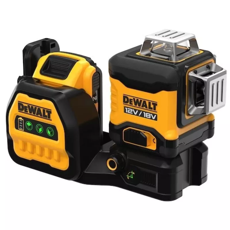 Lazerinis nivelyras DeWalt DCE089D1G18-QW žalias spindulys savaiminis išsilyginimas 360° suderinamas su imtuvu