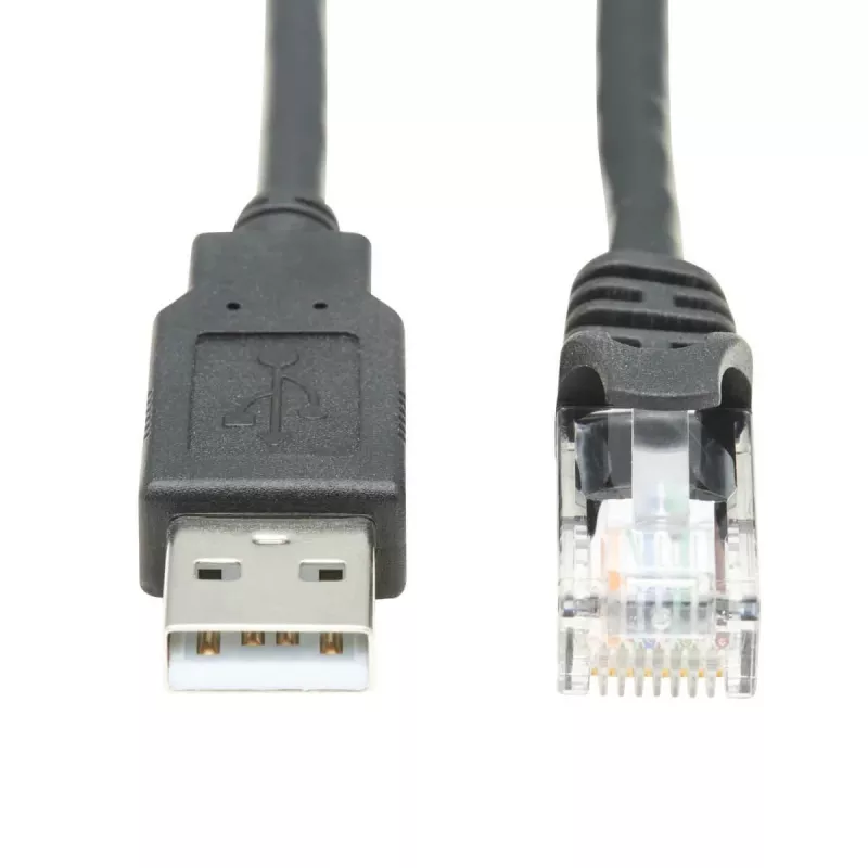 Tripp Lite U009-015-RJ45-X kabelio adapteris RJ-45 USB 2.0 Type-A juodas (U009-015-RJ45-X)
