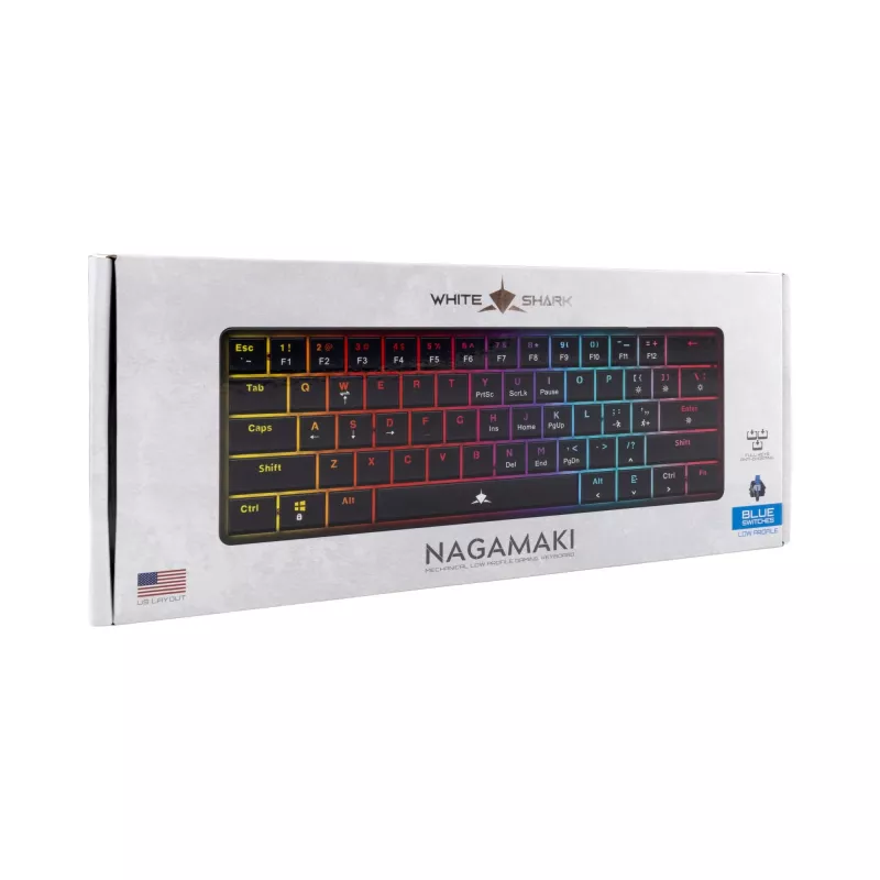 White Shark GK-006121 Nagamaki Juoda-Mechanical / US-Mėlyna.SW