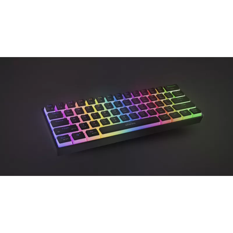 ŽAIDIMŲ KLAVIATŪRA GENESIS THOR 660 G2 US JUODA BELAIDĖ RGB MECHANINĖ GATERON BROWN