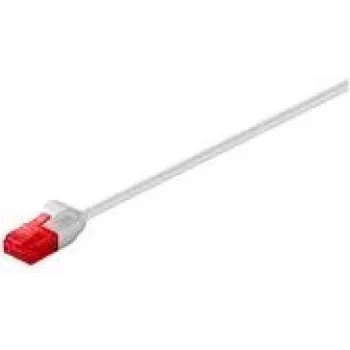 Wentronic Goobay CAT 6 plonas komutacinis kabelis, U/UTP, pilkas, 15 m - varinis (93735)