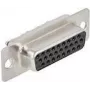 Laido jungtis DeLOCK 66717 D-Sub HD 26 kontaktų Juoda Sidabrinė